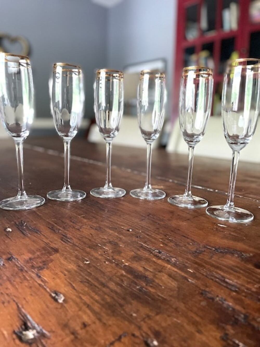 Vintage i Preziosi by C.F. Design Italian 24% Lead Crystal Champagne Flutes Set